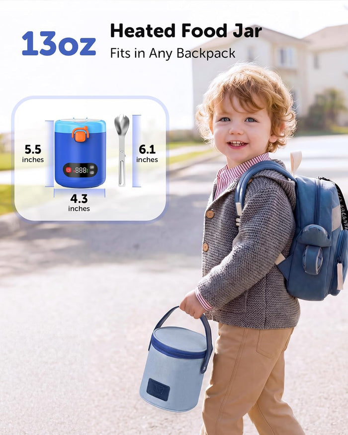 EAST OAK Heated Lunch Box for Kids