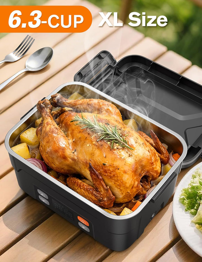 EAST OAK XL 1.5L Cordless Electric Lunch Box for adults
