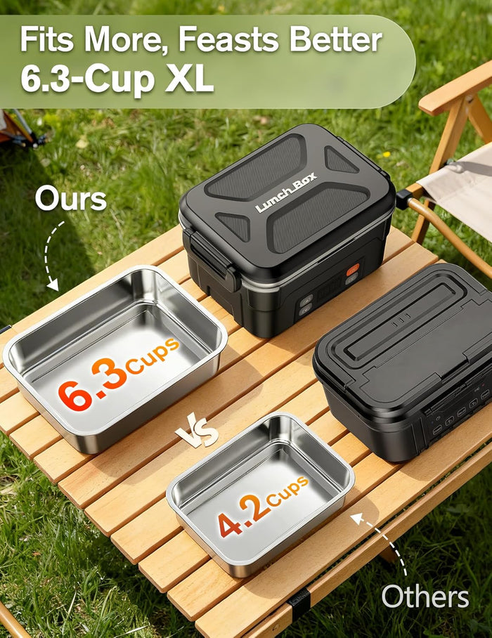EAST OAK XL 1.5L Cordless Electric Lunch Box for adults