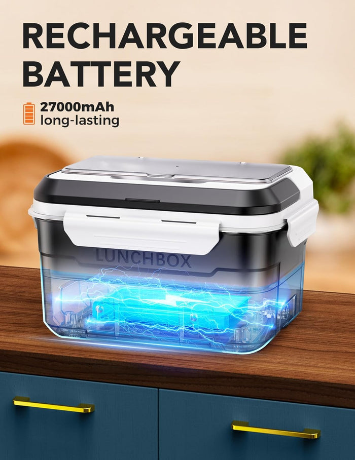 EAST OAK XL 6.3 Cups Cordless Electric Lunch Box for Adults