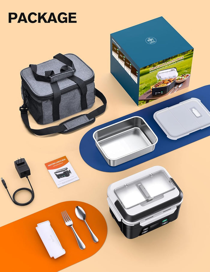 EAST OAK XL 6.3 Cups Cordless Electric Lunch Box for Adults