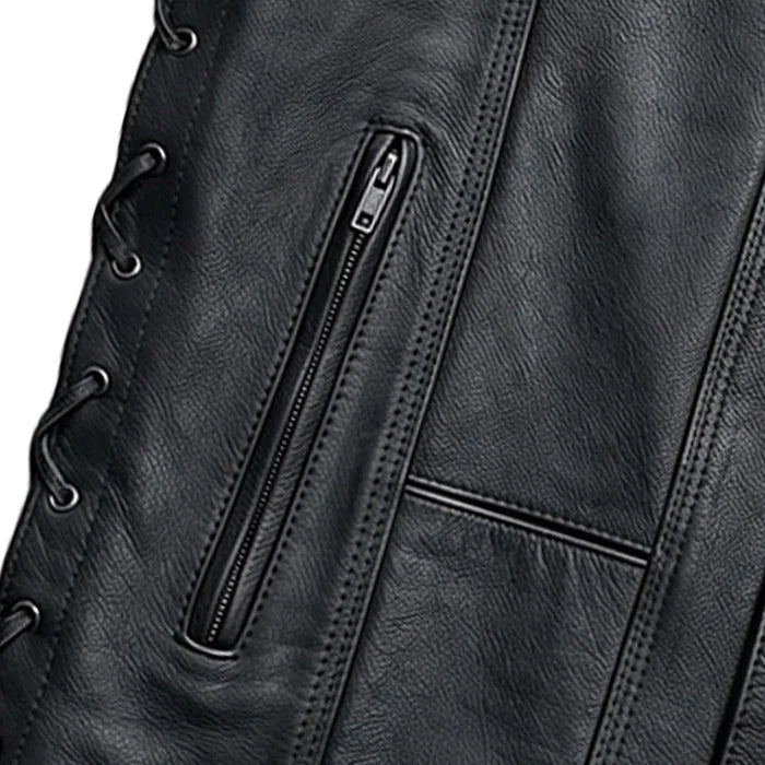 El Paso - Men's Motorcycle Leather Vest