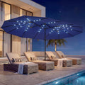 EO Living 15ft Large Patio Umbrella, Navy Blue