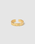 Eros Gold Textured Ring - Medium