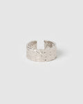 Eros Silver Textured Ring - Large
