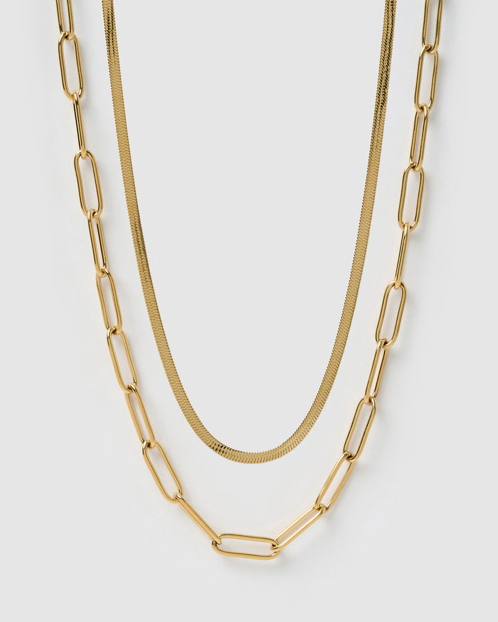 Essential Necklace Stack - Gold
