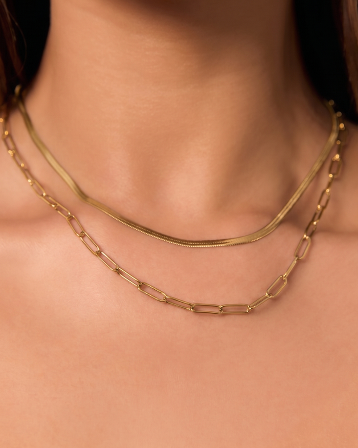 Essential Necklace Stack - Gold