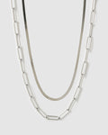 Essential Necklace Stack - Silver