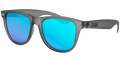 EZMT3 Minty Matte Gray Frame, Smoked Blue Mirror Lens