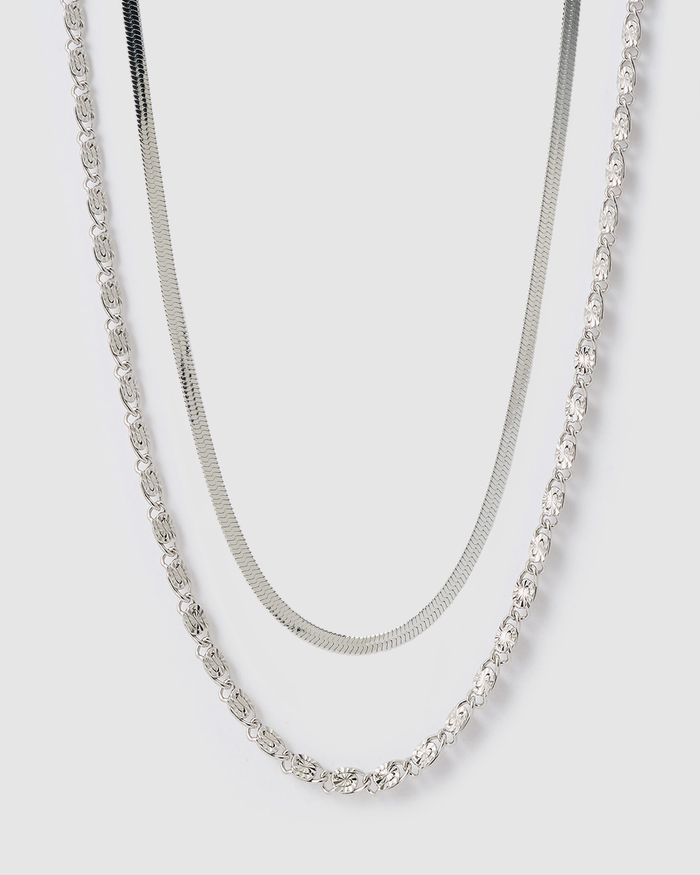 Firefly Necklace Stack - Silver