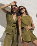 Florence Shorts Set - Pistachio