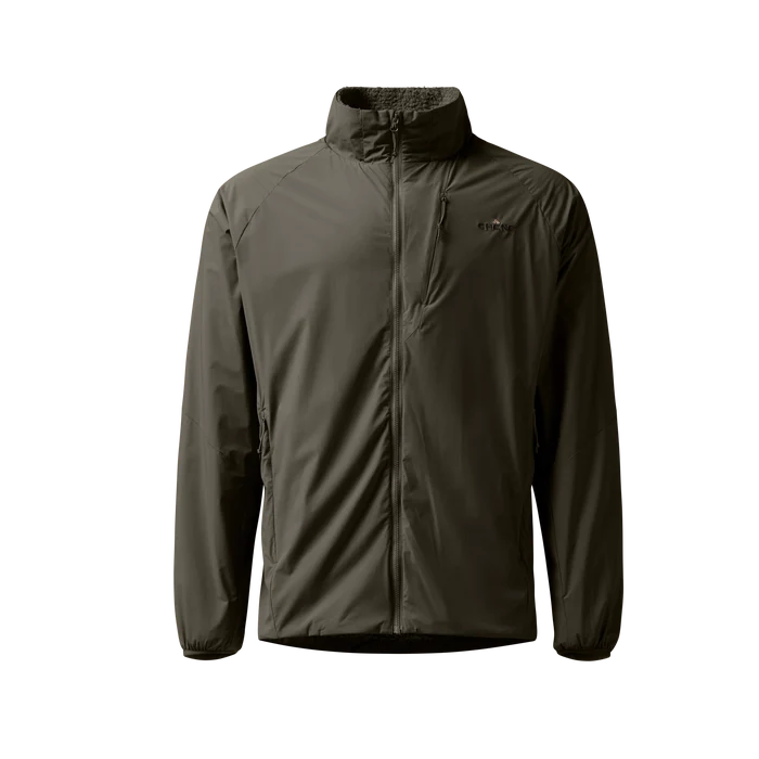 Flux Jacket in Cypress, front view #cypress