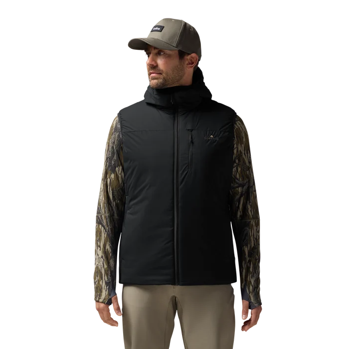 Flyweigh Hooded Vest in Black, on model #black