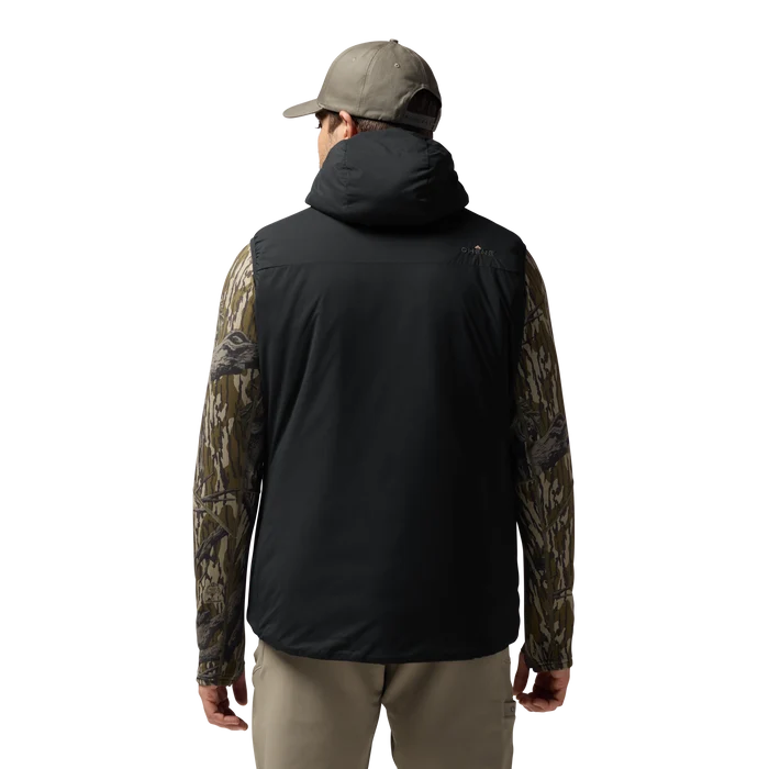 Flyweigh Hooded Vest in Black, on model #black