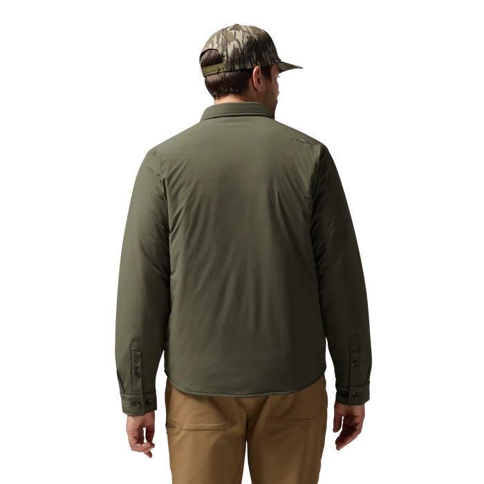 Flyweigh Jac-Shirt in Olive, on model #olive