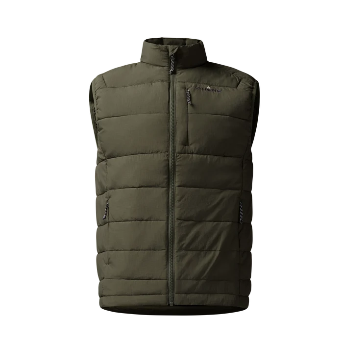 Flyweigh Vest in Olive, front view #olive