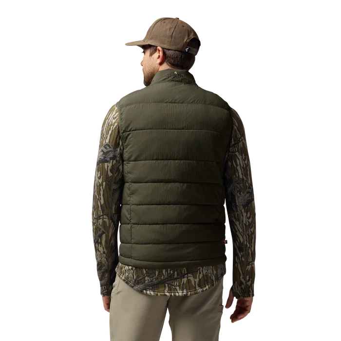 Flyweigh Vest in Olive, on model #olive