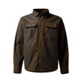 Founder's Reserve Waxed Jac-Shirt in Dark Olive, front view #dark_olive