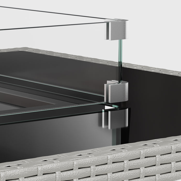 Glass Wind Guard for 57‘’ Fire Pit Table