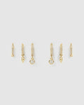 Glitter Earring Stack - Stone
