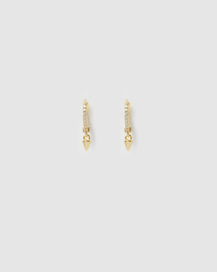 Glitter Earring Stack - Stone