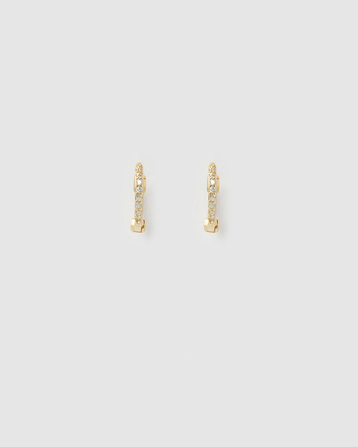 Glitter Earring Stack - Stone