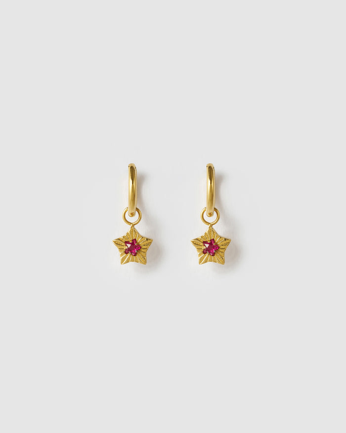 Goldie Earrings - Ruby