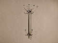 Grand Chester 2 Tier Hook in antique brass, wall-mounted vertically, featuring two tiers of traditional curved hooks against a neutral wall.