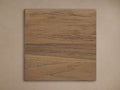 Square Hamptons Outdoor Teak Finish Board, light brown with pronounced natural wood grain texture, against a plain background.