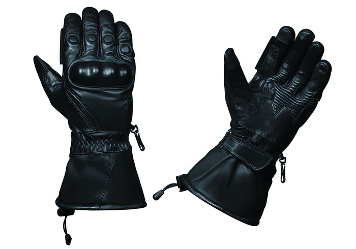 Handguard - Men's Gauntlet Leather Motorcycle Gloves