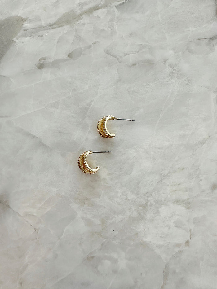 Olive & Piper Harper Huggie Hoop Earrings