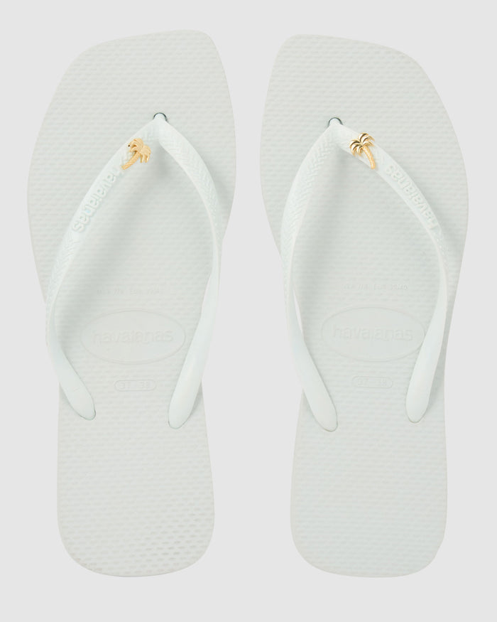 Havaianas Square Toe Palm Tree - White