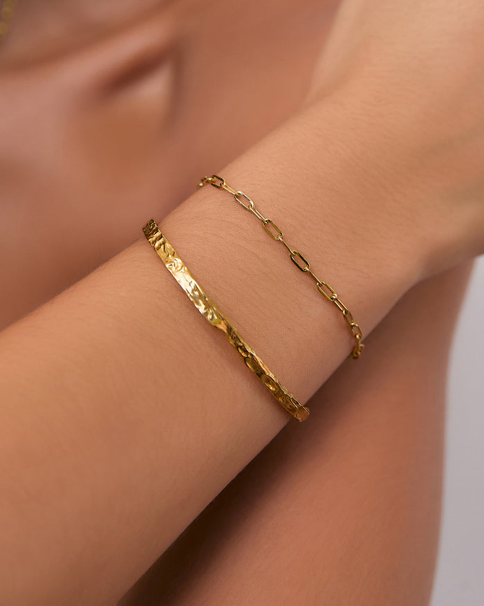 Helios Gold Cuff Bracelet
