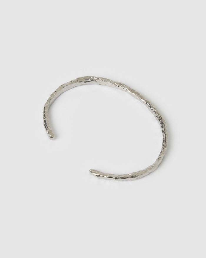 Helios Silver Cuff Bracelet