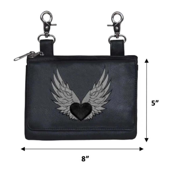High-Quality Cowhide Leather Ladies Clip on Bag