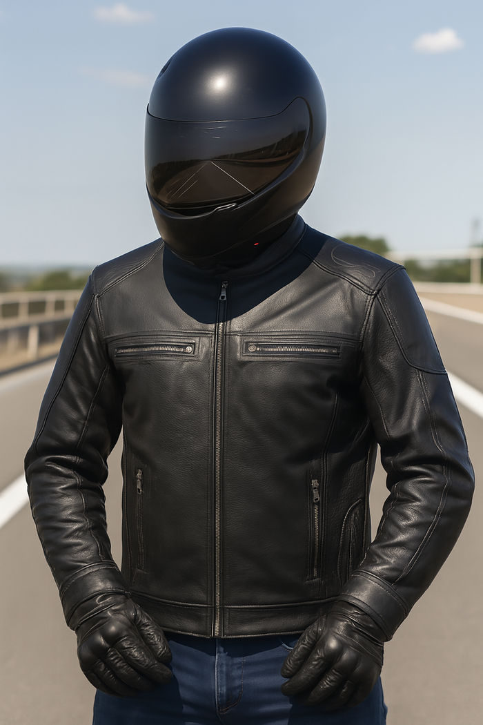 Highwayman - Men's Premium Leather Motorcycle Jacket