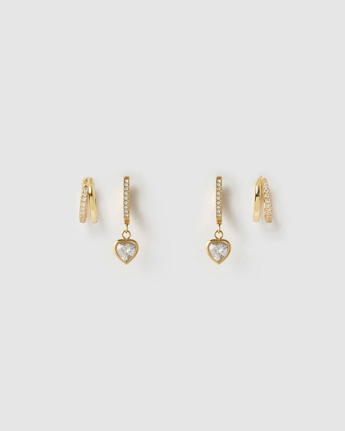 Honeycomb Earring Stack
