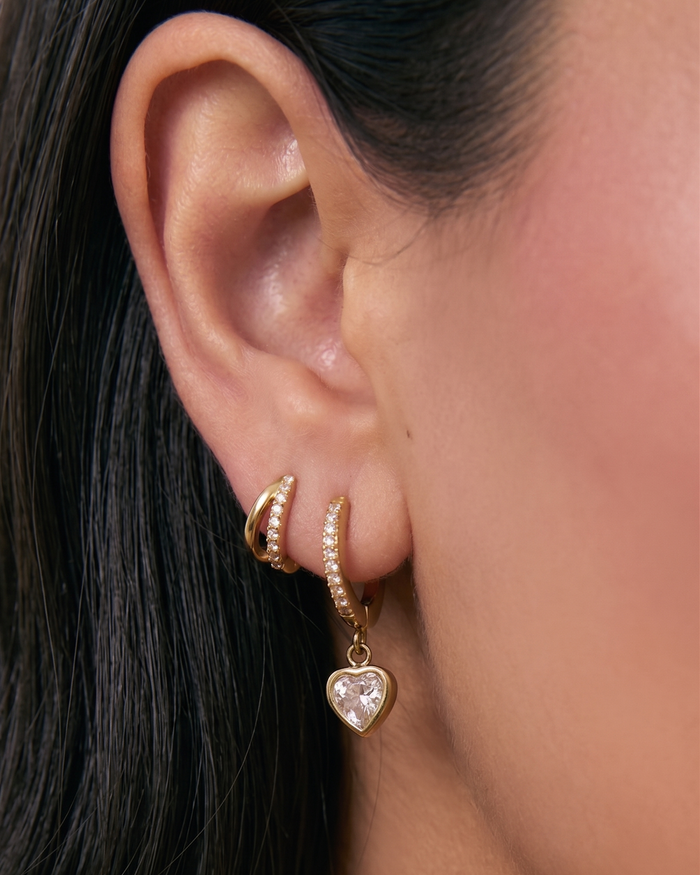 Honeycomb Earring Stack
