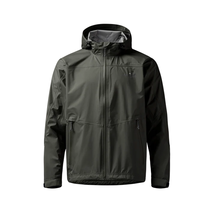 Hydro-Lok Velo Rain Jacket in Cypress, front view #cypress