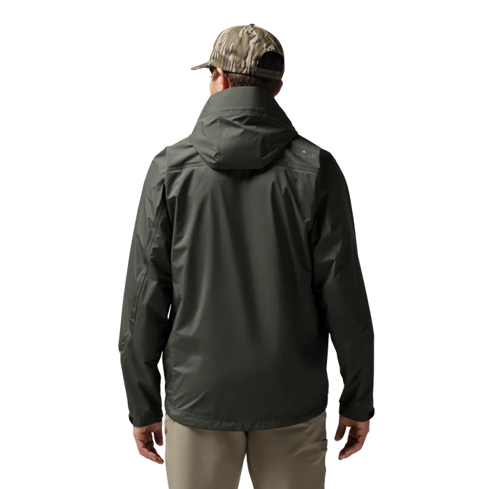 Hydro-Lok Velo Rain Jacket in Cypress, on model #cypress