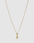 Initial Gold Charm Necklace
