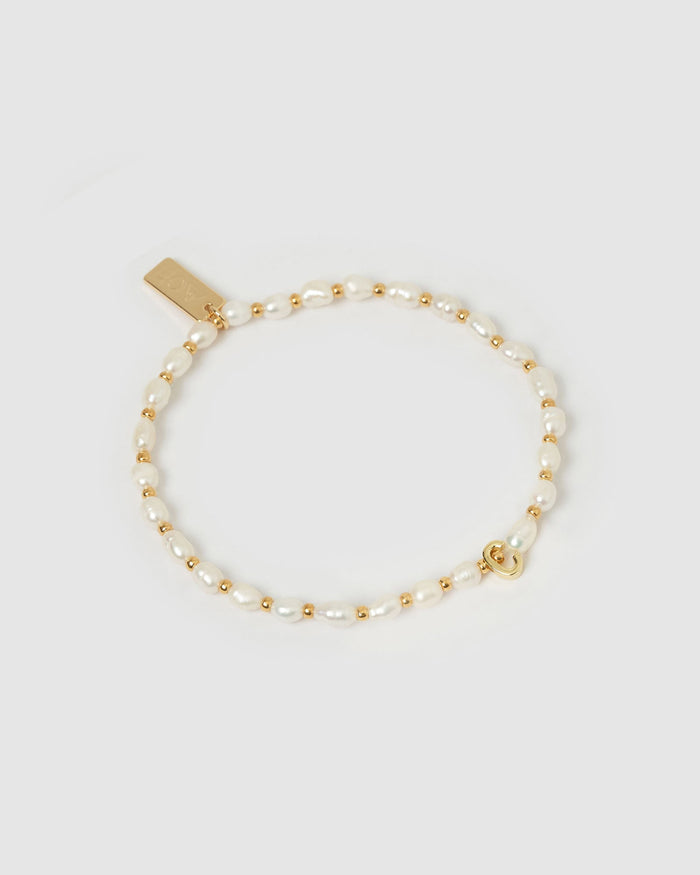 Initial Pearl Bracelet
