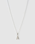 Initial Silver Charm Necklace