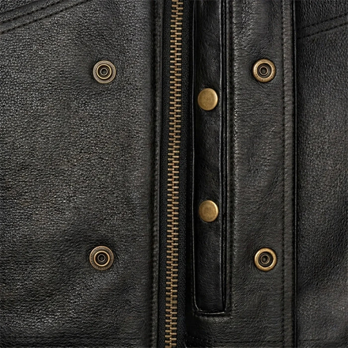 Iron Rider - Men's SOA Club Style Leather Motorcycle Vest