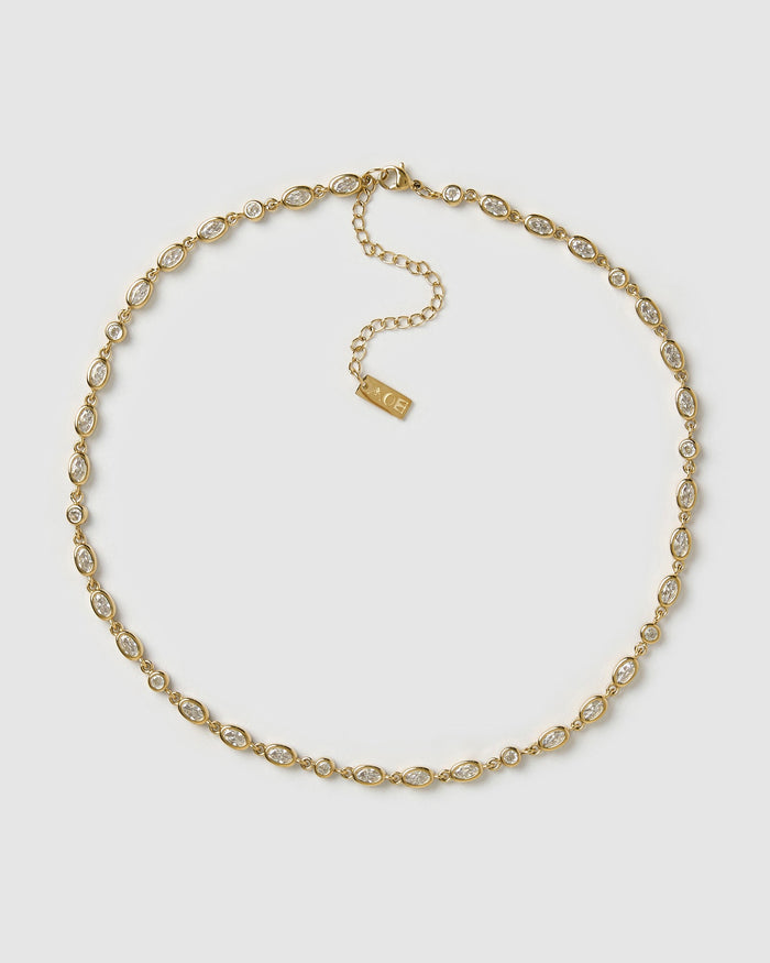 Isadora Gold Necklace - Stone
