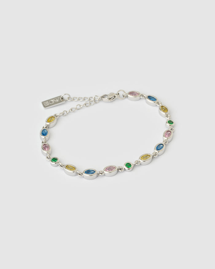 Isadora Silver Bracelet - Multi