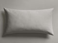 Soft grey Italian Garment-Dyed Sateen Sham, rectangular and horizontal, with a subtle sheen and natural fabric folds.