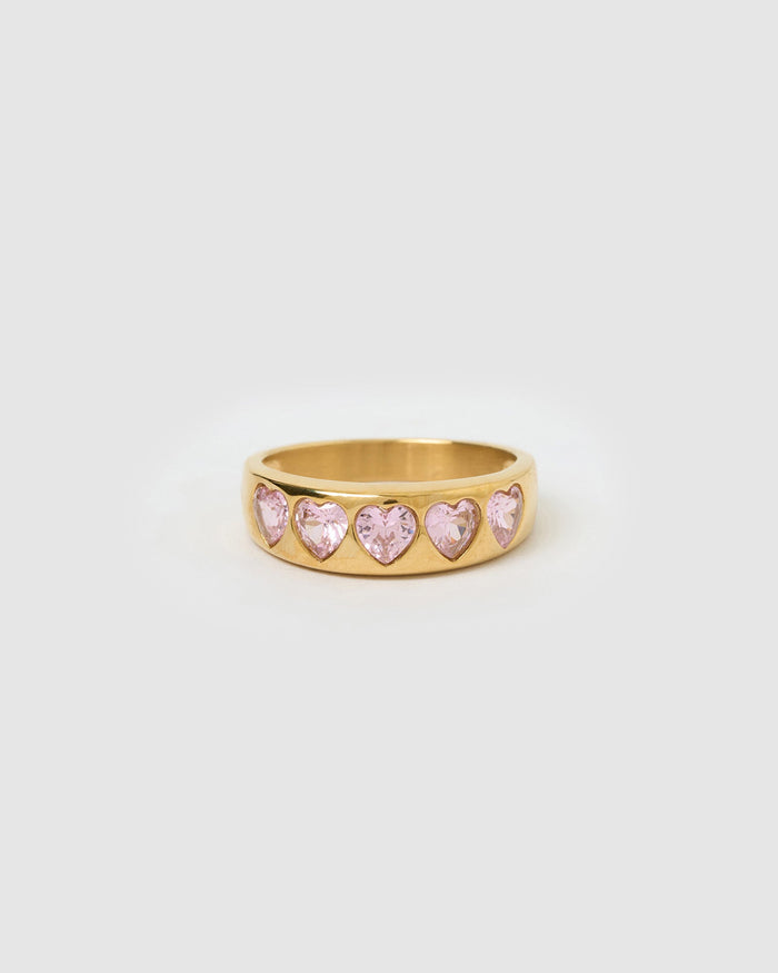 J'adore Gold Ring - Pink