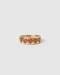 J'adore Gold Ring - Red