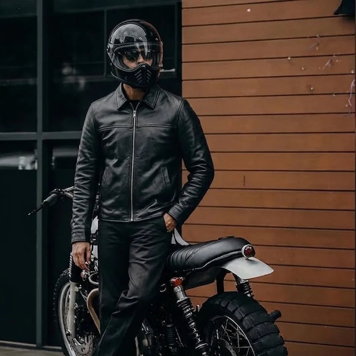 James - Premium Men's Leather Motorcycle Jacket